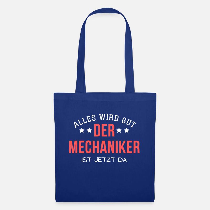Alles wird gut - Der Mechaniker ist jetzt da - Stoffbeutel - Royalblau