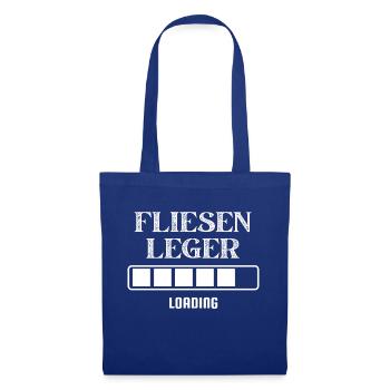 fliesenlegerHandwerker - Stoffbeutel - Royalblau - Vorne