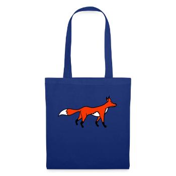 Fox Red Fox Forest Animal Clever Cute Wild Dog - Tote Bag - royal blue - Front