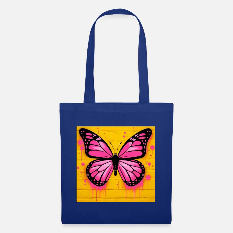 Schmetterling - Stoffbeutel - Royalblau