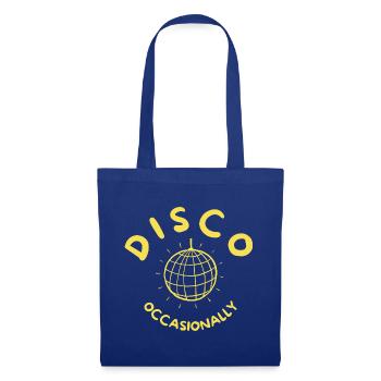Disco Occasionally - Together Together Retroyellow - Stoffbeutel - Royalblau - Vorne