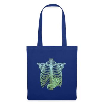 Röntgen Halloween Handwerker - Stoffbeutel - Royalblau - Vorne