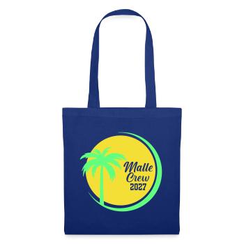 Malle Crew 2027 Palmen Design - Stoffbeutel - Royalblau - Vorne