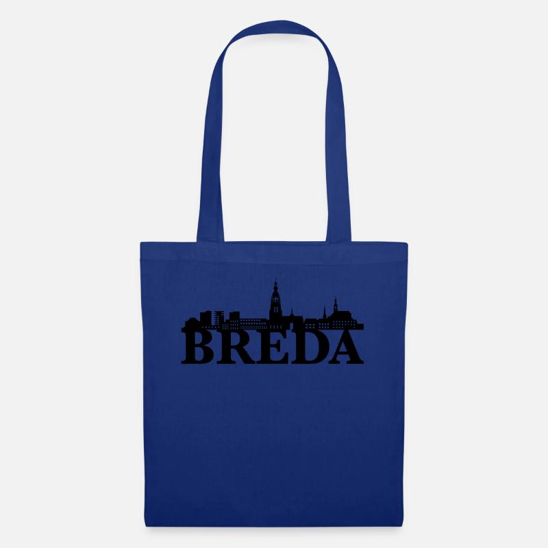 Breda Niederlande Skyline Geschenk Idee - Stoffbeutel - Royalblau