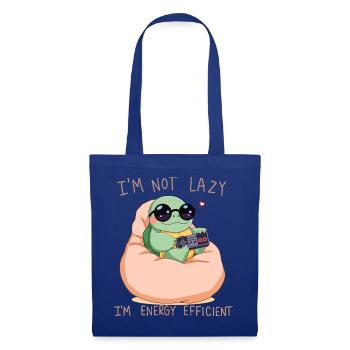Turtle Gamer – I’m Not Lazy, I’m Energy Efficjent. - Tote Bag - royal blue - Front