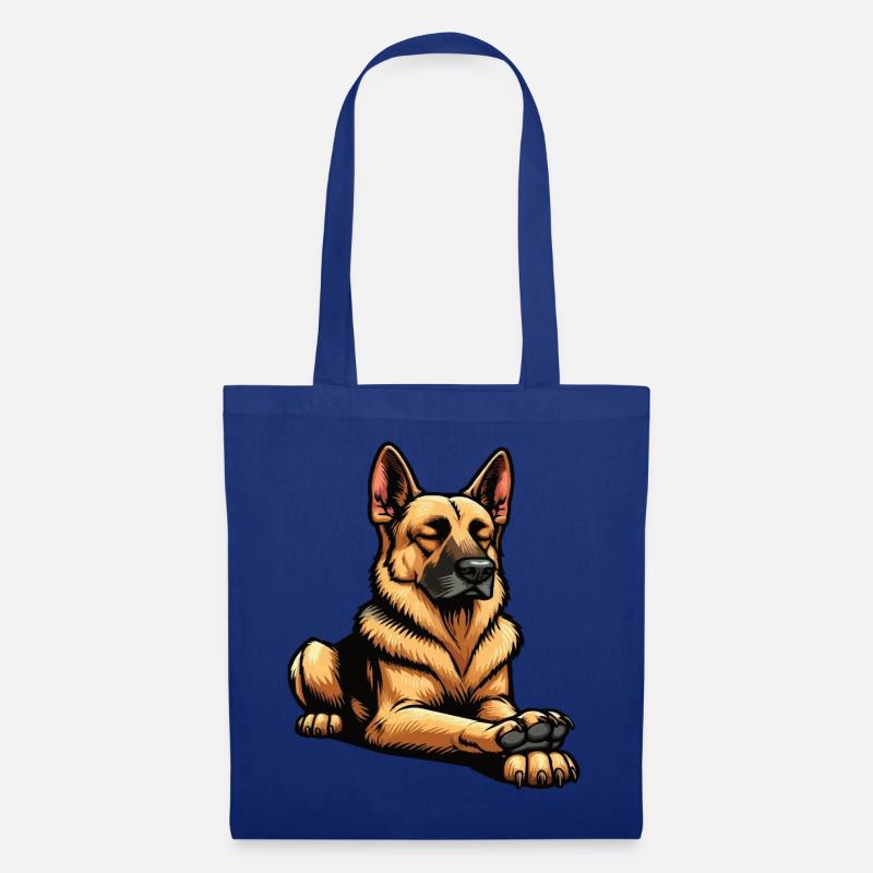 Deutscher Schäferhund Schäferhunde Schäferhunde - Stoffbeutel - Royalblau