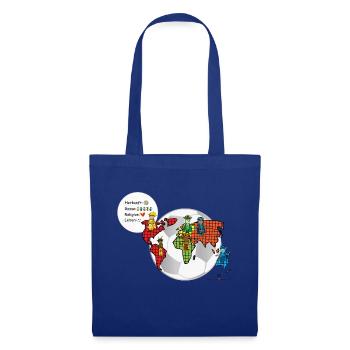 Le football relie le monde - Les gardiens d'Orbis - Sac en tissu - bleu royal - Devant