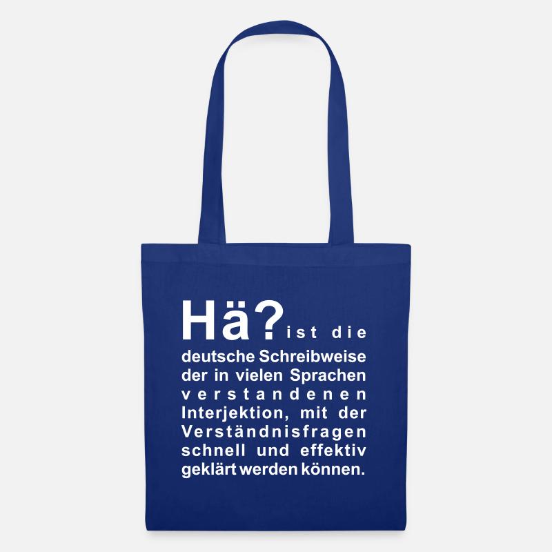 Hä? - Stoffbeutel - Royalblau