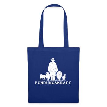 Führungskraft Schäfer Hirte - Stoffbeutel - Royalblau - Vorne
