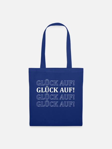 Glück auf Bergmann - Stoffbeutel - Royalblau