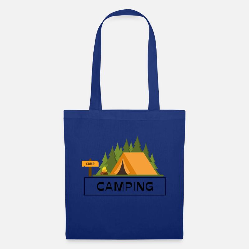 Camping Design - Stoffbeutel - Royalblau
