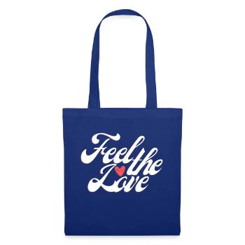 Feel the love - Stoffbeutel - Royalblau - Vorne