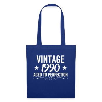 Jahrgang 1990 Bis zur Perfektion gereift - Stoffbeutel - Royalblau - Vorne