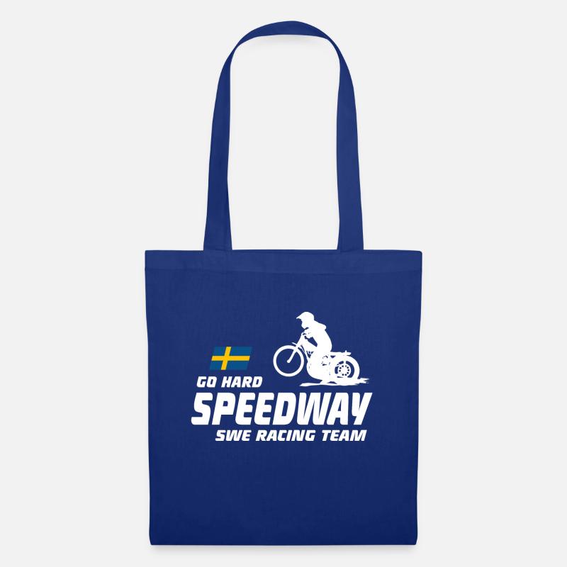 Speedway - Motorcycle Speedway - Stoffbeutel - Royalblau