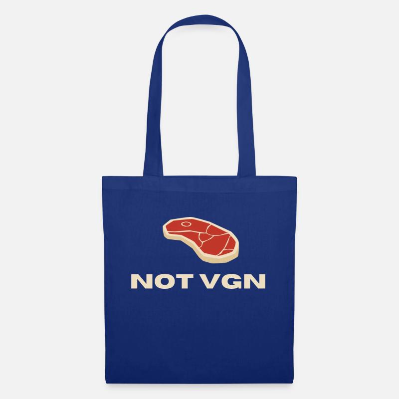 Not Vegan - Stoffbeutel - Royalblau