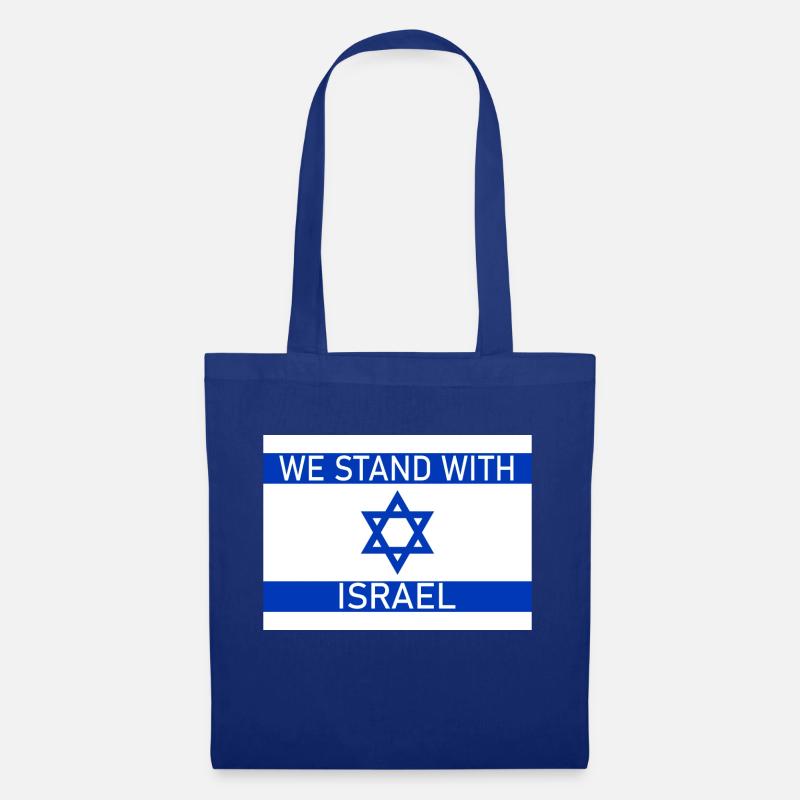 WE STAND WITH - Stoffbeutel - Royalblau