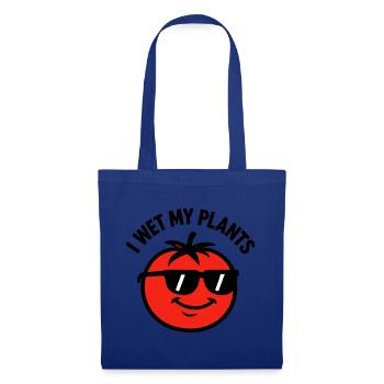 Je Mouille Mes Plantes Tomate Jardinage - Sac en tissu - bleu royal - Devant