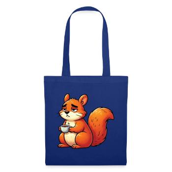 Eichhörnchen Eichhorn Eichhörnchenliebhaber Nager - Stoffbeutel - Royalblau - Vorne
