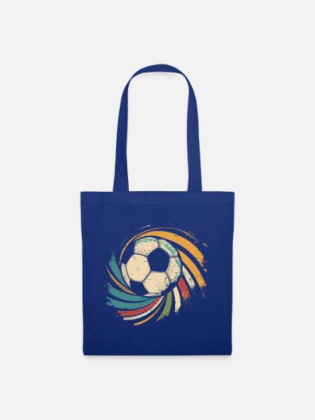 Fußball Porträt - Stoffbeutel - Royalblau