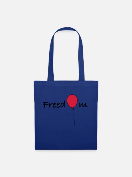 freedom - Stoffbeutel - Royalblau