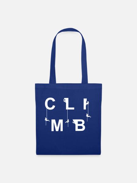 Montez le cadeau de l'alpiniste alpiniste - Sac en tissu - bleu royal