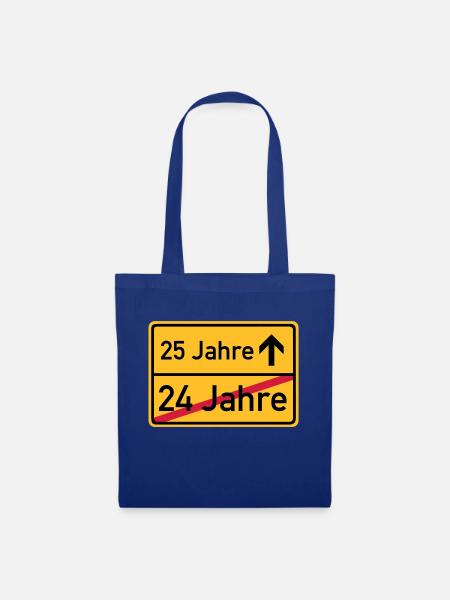 ortsschild_25__jahre__f3 - Stoffbeutel - Royalblau