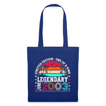 Legend June 2003 19th Birthday Gift Men - Tote Bag - royal blue - Front