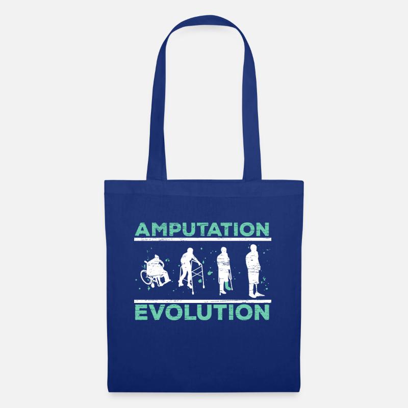 Amputation Evolution Amputé Amputé Chirur - Sac en tissu - bleu royal