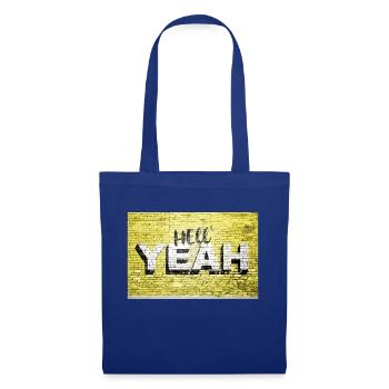 yes brick wall graffiti - Tote Bag - royal blue - Front