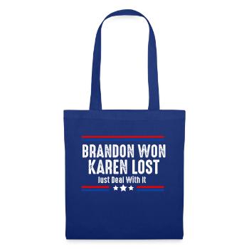 Brandon-Won Karen-Lost beauftragen Sie sich nur lu - Stoffbeutel - Royalblau - Vorne
