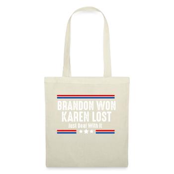 Brandon-Won Karen-Lost beauftragen Sie sich nur lu - Stoffbeutel - Natur - Vorne