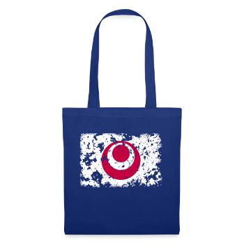 Okinawa Präfektur - Flagge Vintage - Stoffbeutel - Royalblau - Vorne