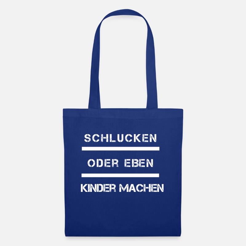 schlucken - Stoffbeutel - Royalblau