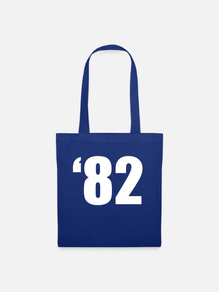82 - THE NUMBER - Stoffbeutel - Royalblau