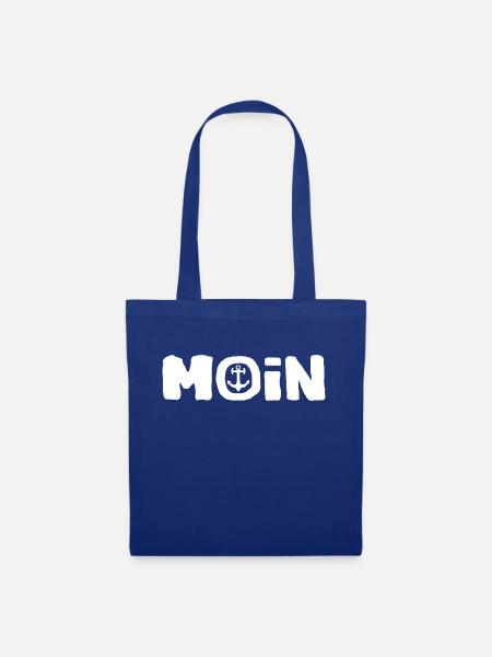 Moin die Möwe - Stoffbeutel - Royalblau
