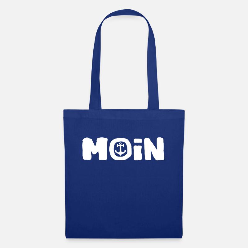 Moin die Möwe - Stoffbeutel - Royalblau