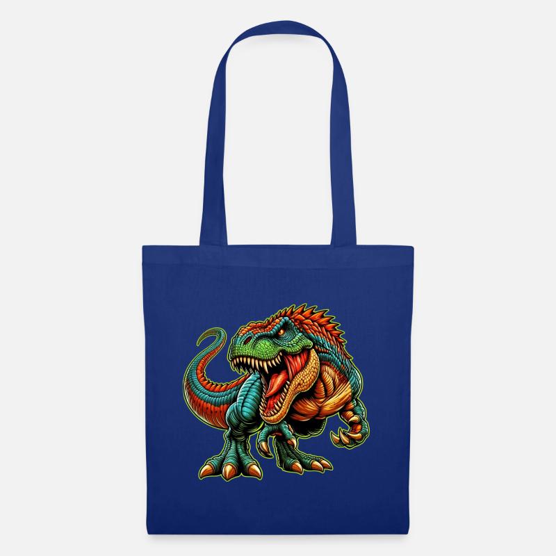 Dinosaurier - Stoffbeutel - Royalblau