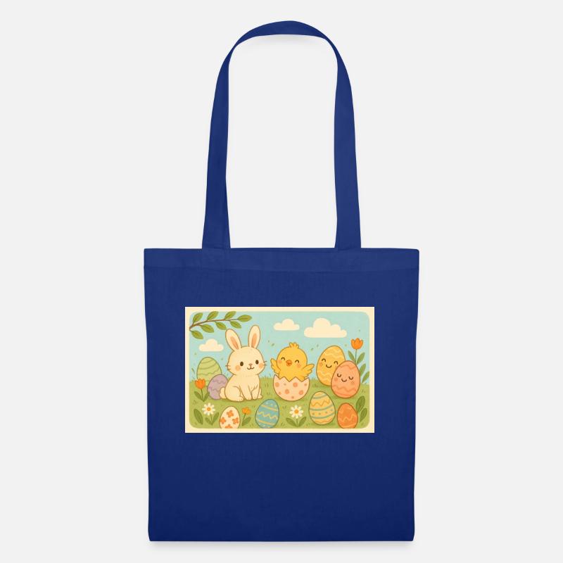 Fête de Pâques - Sac en tissu - bleu royal