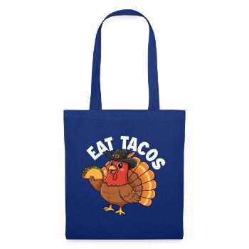 Tacos essen Thanksgiving Twist Herbst Humor - Stoffbeutel - Royalblau - Vorne
