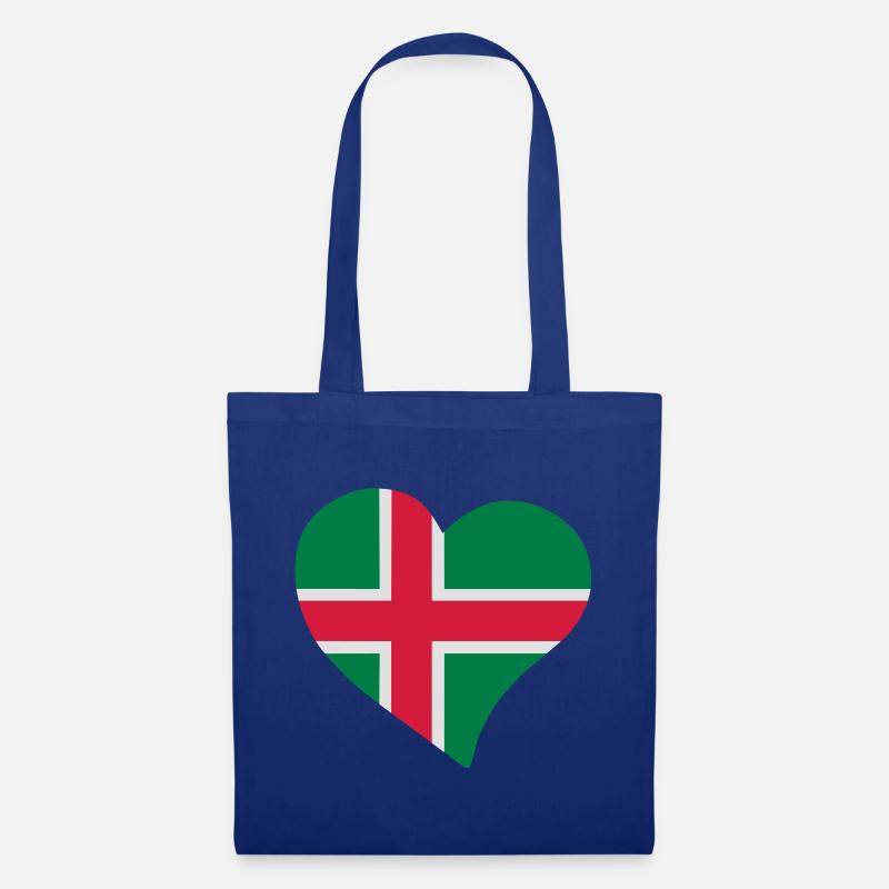 Småland herz - Stoffbeutel - Royalblau