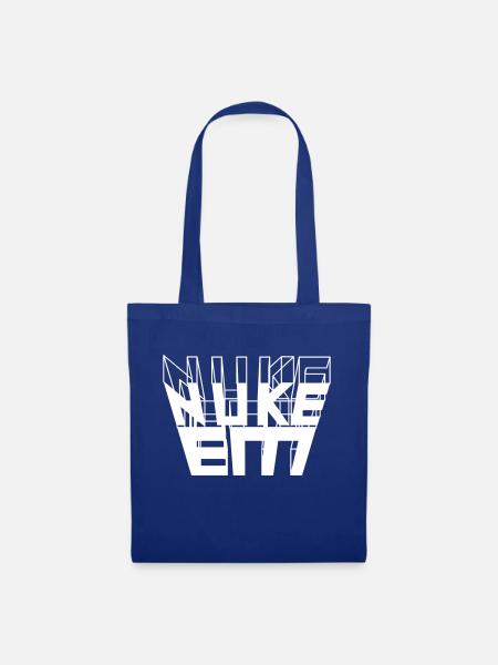 Nuke Em 3D Text - Stoffbeutel - Royalblau