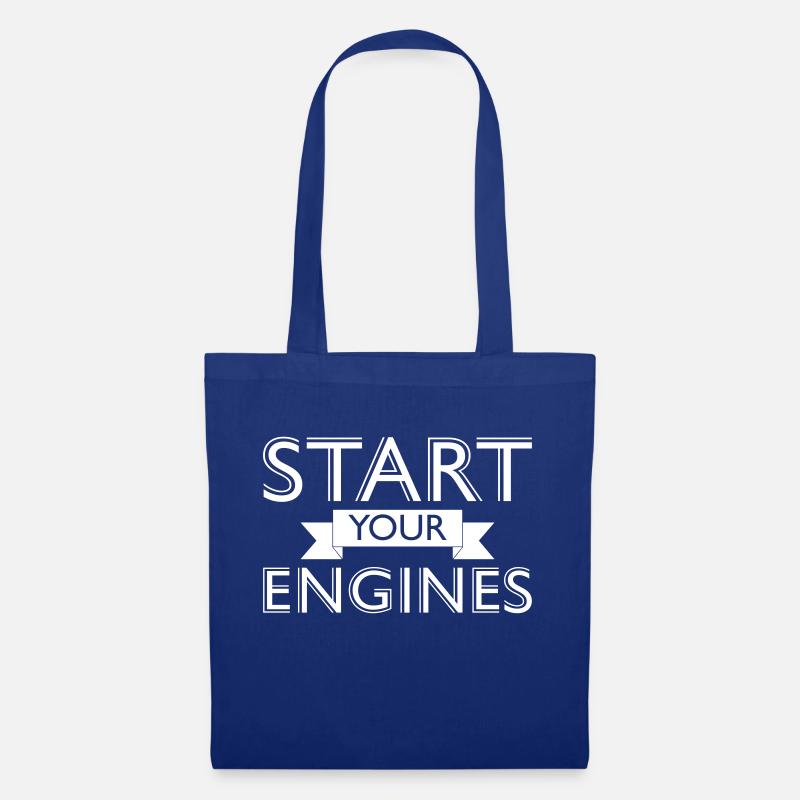 Start your Engines - Stoffbeutel - Royalblau