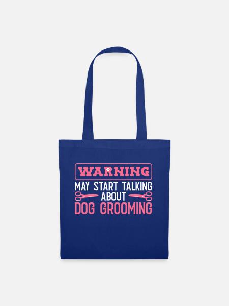 Hundefriseur Hundefrisör - Stoffbeutel - Royalblau