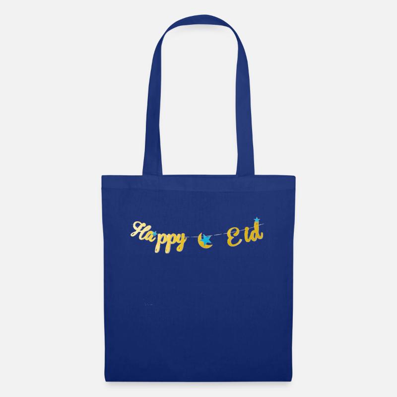 Happy Eid - Sac en tissu - bleu royal