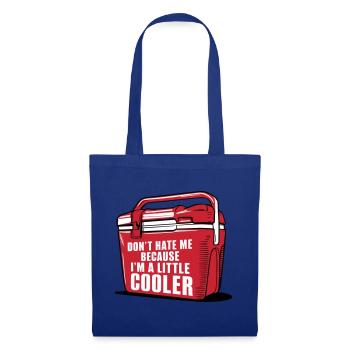 Lustiges cooleres Wortspiel "ein bisschen cooler" - Stoffbeutel - Royalblau - Vorne
