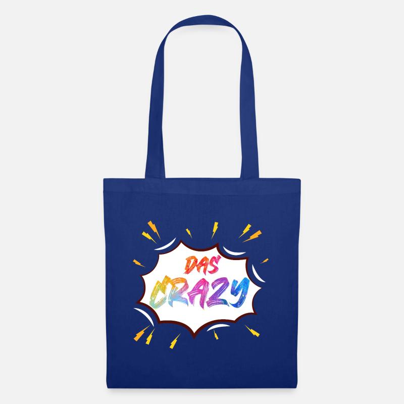 Das Crazy Farbknall - Stoffbeutel - Royalblau