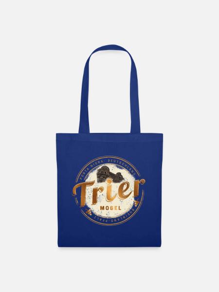 Trier Vintage Mosel Rheinland-Pfalz Deutschland - Stoffbeutel - Royalblau