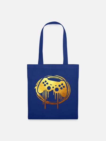 Gaming gold player - Stoffbeutel - Royalblau