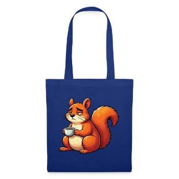 Eichhörnchen Eichhorn Eichhörnchenliebhaber Nager - Stoffbeutel - Royalblau - Vorne