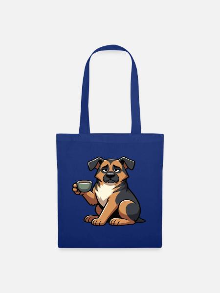 Deutscher Schäferhund Schäferhunde Schäferhunde - Stoffbeutel - Royalblau